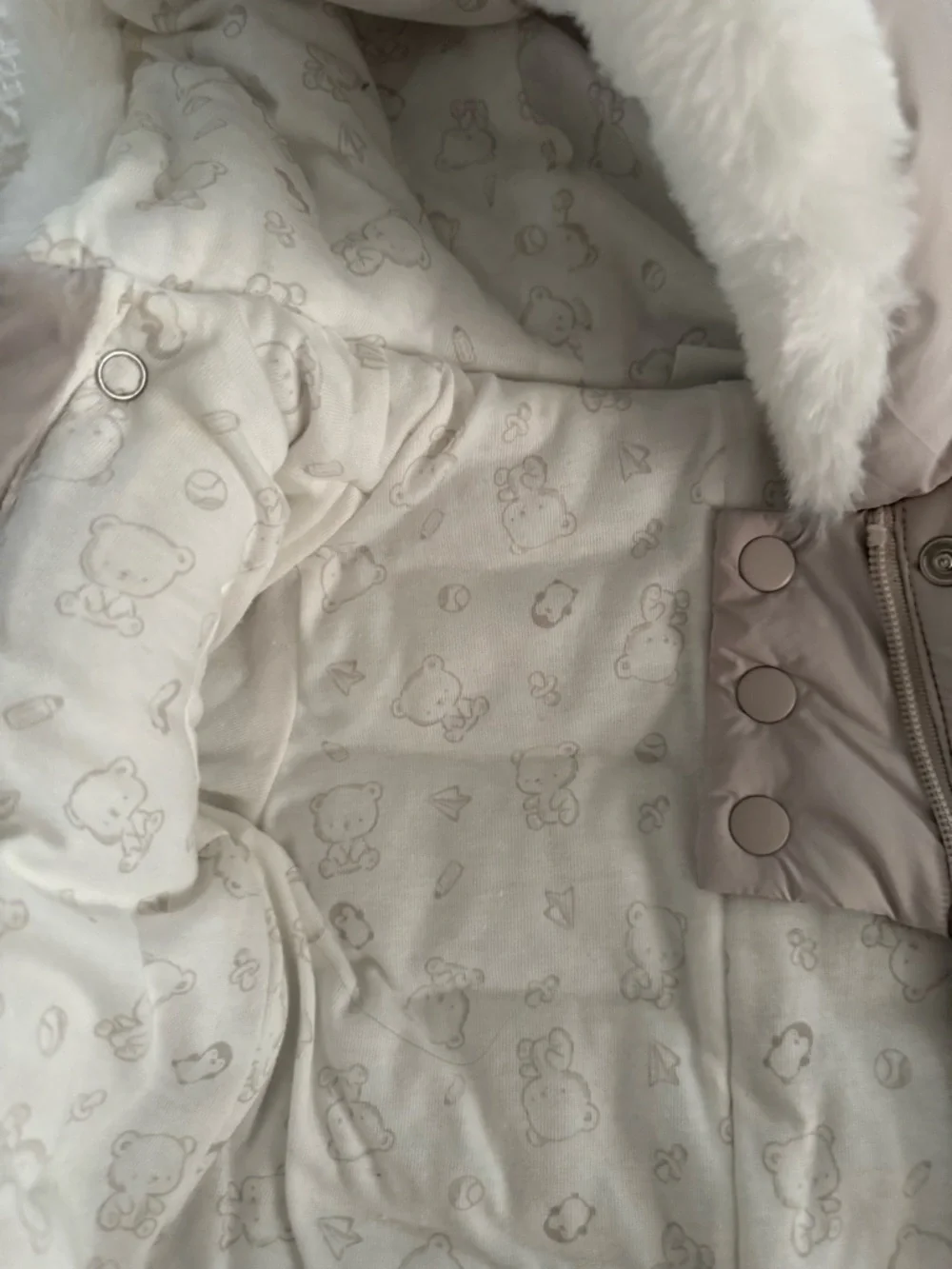 Baby's Winter Overall Unisex Size 3-6 Months One Piece with a hat